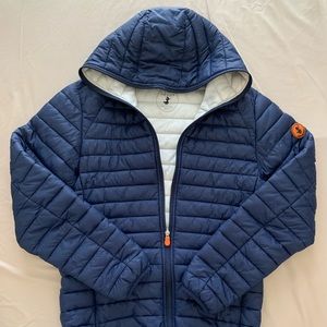 Men’s Save the Duck “Giga” puffer jacket-Navy Blue